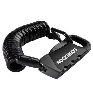 Zapięcie rowerowe Rockbros RBK6N na szyfr - czarne