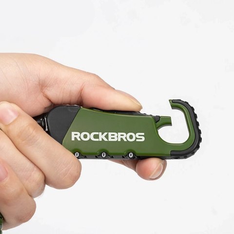 Zapięcie rowerowe Rockbros RBK6N na szyfr - zielone