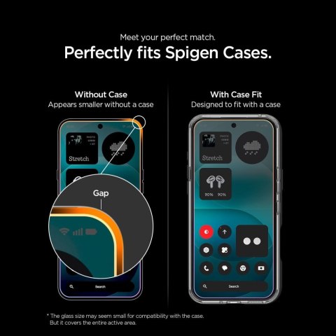 SZKŁO HARTOWANE SPIGEN GLAS.TR EZ FIT PRO HD 2-PACK NOTHING PHONE 4A PRO CLEAR