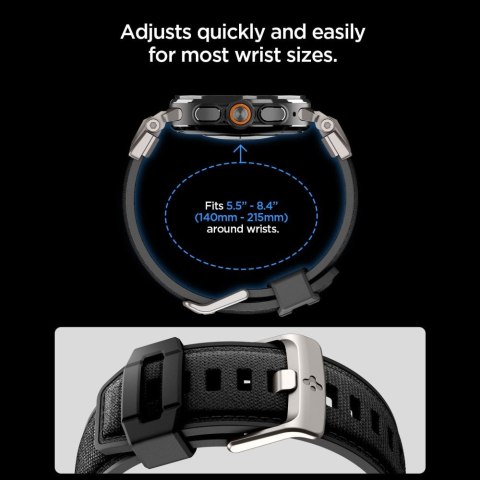 SPIGEN DURAPRO ARMOR BAND SAMSUNG GALAXY WATCH ULTRA 1 / 2 2024-2026 (47 MM) BLACK