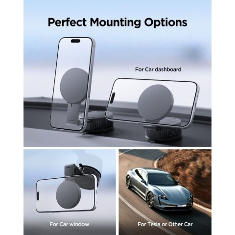 SPIGEN MFT35-1 MAGNETIC MAGSAFE DASHBOARD & WINDSHIELD & SCREEN CAR MOUNT BLACK