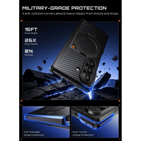 SUPCASE UB AERO MAGSAFE 2-SET GALAXY Z FOLD 8 ULTRA ARAMID BLACK