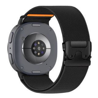 TECH-PROTECT NYLON CLASP SAMSUNG GALAXY WATCH 8 / 9 / CLASSIC (40 / 44 / 46 MM) BLACK