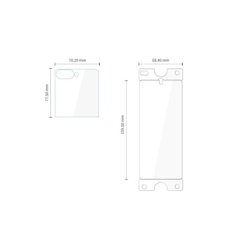 ZESTAW OCHRONNY TECH-PROTECT EASY SET FOIL & GLASS FIT+ 4IN1 GALAXY Z FLIP 8 CLEAR