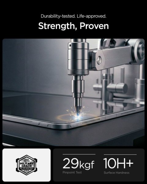 SZKŁO HARTOWANE SPIGEN ALM GLAS.TR T IPAD AIR 11" 6 / 7 / 8 / 2024-2026 CLEAR