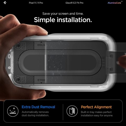 SZKŁO HARTOWANE SPIGEN GLAS.TR EZ FIT PRO AC 2-PACK GOOGLE PIXEL 11 / 11 PRO CLEAR