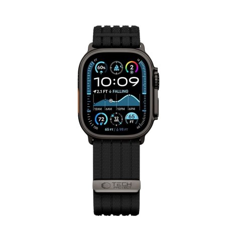 TECH-PROTECT NYLON SPORT APPLE WATCH 8 / 9 / 10 / 11 / SE / ULTRA (44 / 45 / 46 / 49 MM) BLACK