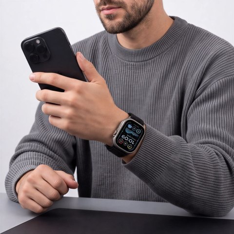 TECH-PROTECT NYLON SPORT APPLE WATCH 8 / 9 / 10 / 11 / SE / ULTRA (44 / 45 / 46 / 49 MM) BLACK
