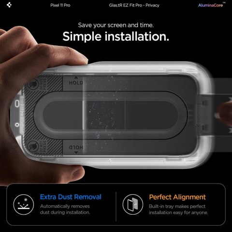 SZKŁO PRYWATYZUJĄCE SPIGEN GLAS.TR EZ FIT PRO AC 2-PACK GOOGLE PIXEL 9 / 9 PRO / 10 PRO / 11 PRO PRIVACY