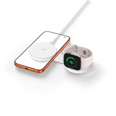 TECH-PROTECT A55 2IN1 MAGNETIC MAGSAFE WIRELESS CHARGER 25W QI2.2 WHITE