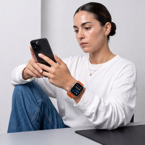 TECH-PROTECT NYLON SPORT APPLE WATCH 8 / 9 / 10 / 11 / SE / ULTRA (44 / 45 / 46 / 49 MM) ORANGE