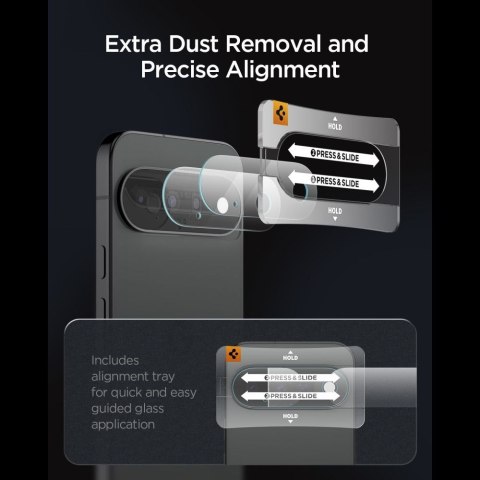 OSŁONA APARATU SPIGEN OPTIK PRO GLAS.TR EZ FIT CAMERA PROTECTOR 2-PACK GOOGLE PIXEL 11 CLEAR