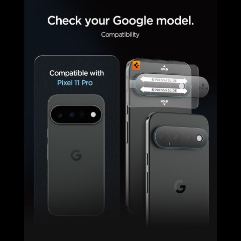 OSŁONA APARATU SPIGEN OPTIK PRO GLAS.TR EZ FIT CAMERA PROTECTOR 2-PACK GOOGLE PIXEL 11 PRO CLEAR