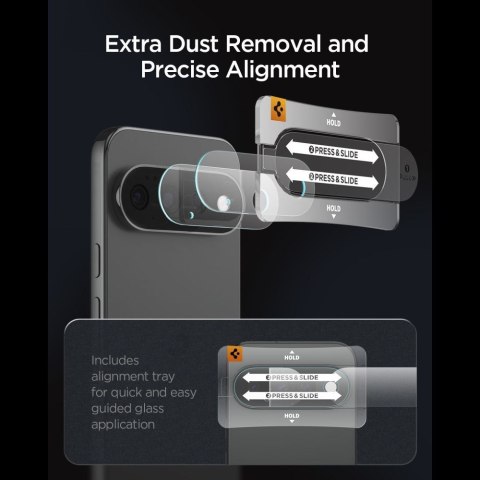 OSŁONA APARATU SPIGEN OPTIK PRO GLAS.TR EZ FIT CAMERA PROTECTOR 2-PACK GOOGLE PIXEL 11 PRO XL CLEAR
