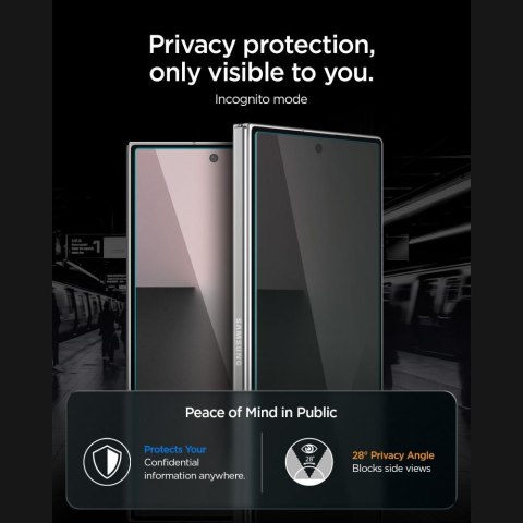 SZKŁO HARTOWANE SPIGEN GLAS.TR EZ FIT PRO 2-PACK GALAXY Z FOLD 7 / 8 ULTRA PRIVACY