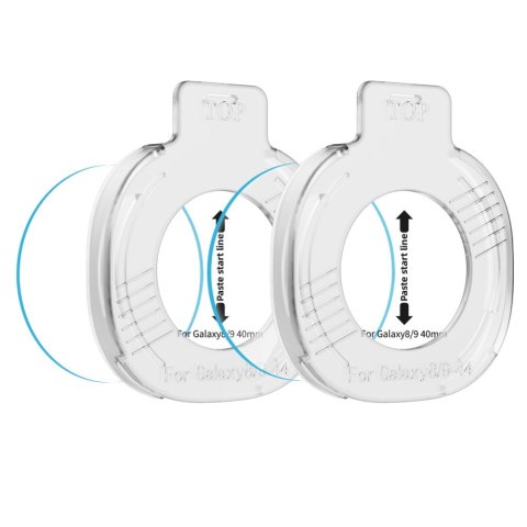 SZKŁO HARTOWANE TECH-PROTECT EASY SET+ 2-PACK SAMSUNG GALAXY WATCH 8 / 9 (40 MM) CLEAR