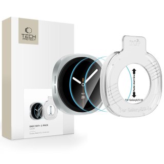 SZKŁO HARTOWANE TECH-PROTECT EASY SET+ 2-PACK SAMSUNG GALAXY WATCH 8 / 9 (44 MM) CLEAR
