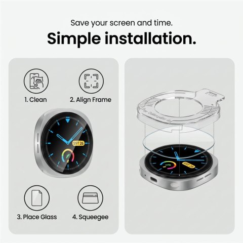SZKŁO HARTOWANE TECH-PROTECT EASY SET+ 2-PACK SAMSUNG GALAXY WATCH ULTRA 2 2026 (47 MM) CLEAR