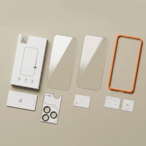 SZKŁO HARTOWANE TECH-PROTECT EASY SET+ 3-PACK IPHONE 18 PRO CLEAR