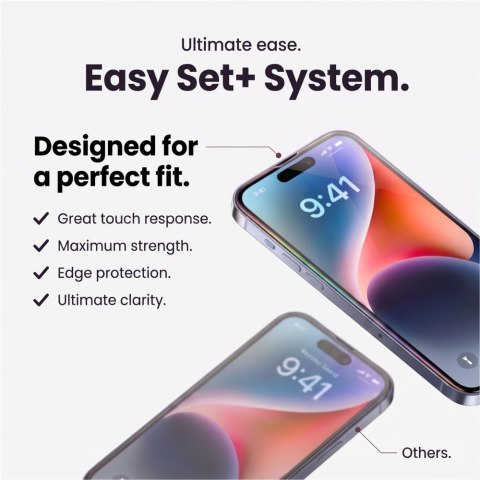 SZKŁO HARTOWANE TECH-PROTECT EASY SET+ 3-PACK IPHONE 18 PRO MAX CLEAR