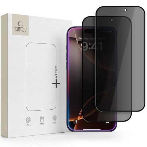 SZKŁO PRYWATYZUJĄCE TECH-PROTECT GLASS SPY+ 2-PACK IPHONE 18 PRO MAX PRIVACY
