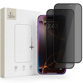 SZKŁO PRYWATYZUJĄCE TECH-PROTECT GLASS SPY+ 2-PACK IPHONE 18 PRO PRIVACY