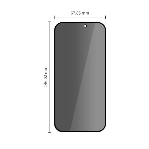 SZKŁO PRYWATYZUJĄCE TECH-PROTECT GLASS SPY+ 2-PACK IPHONE 18 PRO PRIVACY