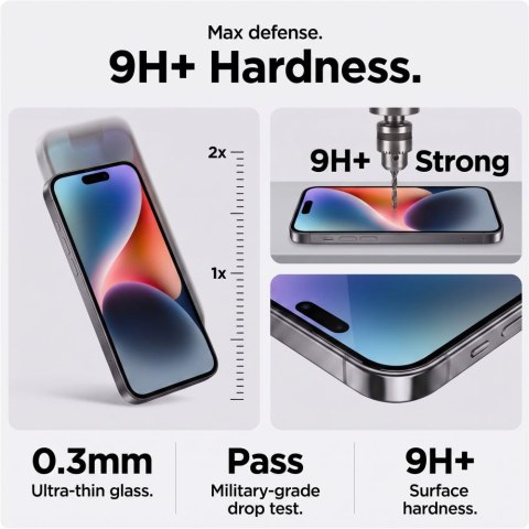 SZKŁO PRYWATYZUJĄCE TECH-PROTECT GLASS SPY+ 2-PACK IPHONE 18 PRO PRIVACY