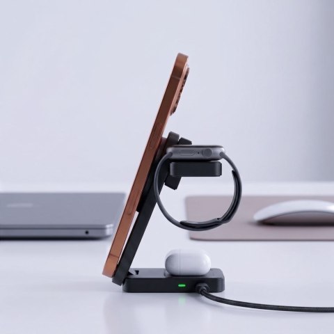 TECH-PROTECT A56 3IN1 MAGNETIC MAGSAFE WIRELESS CHARGER 25W QI2.2 BLACK
