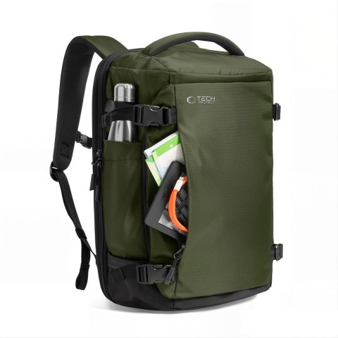 TECH-PROTECT DEFENDER S70 RYANAIR & WIZZAIR TRAVEL LAPTOP CABIN BACKPACK 24L 40x30x20 MILITARY GREEN