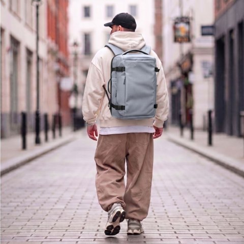 TECH-PROTECT DEFENDER S70 RYANAIR & WIZZAIR TRAVEL LAPTOP CABIN BACKPACK 24L 40x30x20 URBAN GREY