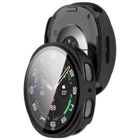 TECH-PROTECT DEFENSE 2-PACK SAMSUNG GALAXY WATCH 8 / 9 (40 MM) MATTE BLACK & CLEAR