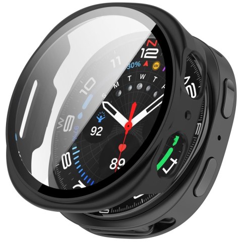 TECH-PROTECT DEFENSE 2-PACK SAMSUNG GALAXY WATCH 8 / 9 (44 MM) MATTE BLACK & CLEAR