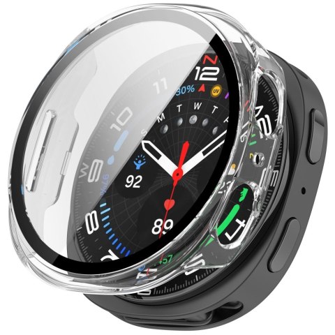TECH-PROTECT DEFENSE 2-PACK SAMSUNG GALAXY WATCH 8 / 9 (44 MM) MATTE BLACK & CLEAR