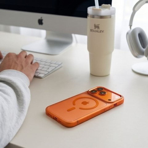 TECH-PROTECT MAGMAT MAGSAFE CC IPHONE 17 PRO MAX / 18 PRO MAX COSMIC ORANGE/CLEAR