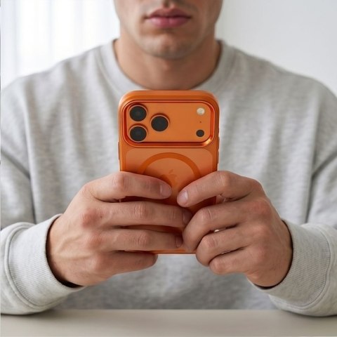 TECH-PROTECT MAGMAT MAGSAFE CC IPHONE 17 PRO MAX / 18 PRO MAX COSMIC ORANGE/CLEAR