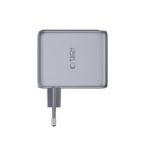 TECH-PROTECT POWERVISION NC100W-GAN 3-PORT NETWORK CHARGER PD 100W / QC3.0 DARK GREY