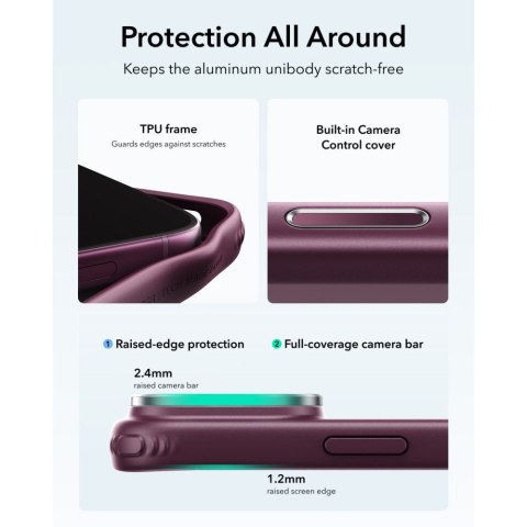 ESR CLASSIC HYBRID KICKSTAND MAGSAFE IPHONE 17 PRO / 18 PRO FROSTED DEEP BURGUNDY