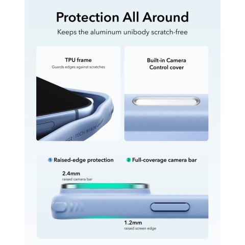 ESR CLASSIC HYBRID KICKSTAND MAGSAFE IPHONE 17 PRO / 18 PRO FROSTED LIGHT BLUE