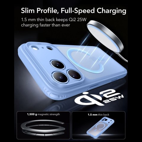 ESR CLASSIC HYBRID MAGSAFE IPHONE 17 PRO / 18 PRO FROSTED LIGHT BLUE