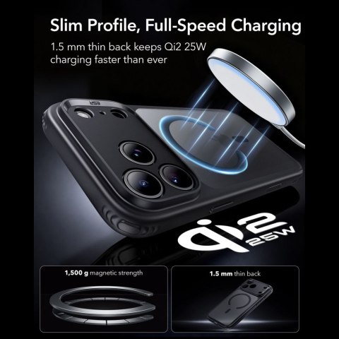 ESR CLASSIC HYBRID MAGSAFE IPHONE 17 PRO MAX / 18 PRO MAX FROSTED BLACK