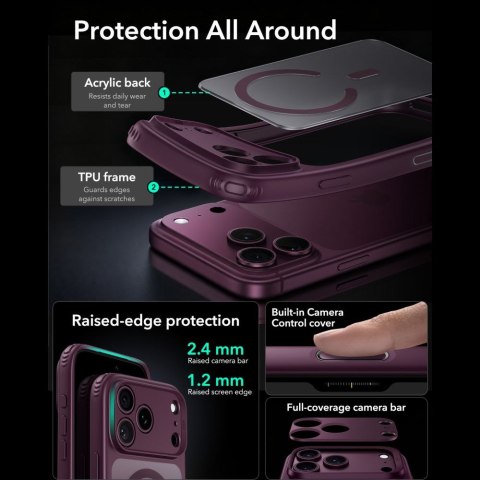 ESR CLASSIC HYBRID MAGSAFE IPHONE 17 PRO MAX / 18 PRO MAX FROSTED DEEP BURGUNDY