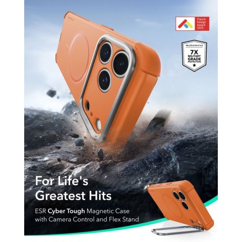 ESR CYBER TOUGH KICKSTAND MAGSAFE IPHONE 17 PRO / 18 PRO ORANGE