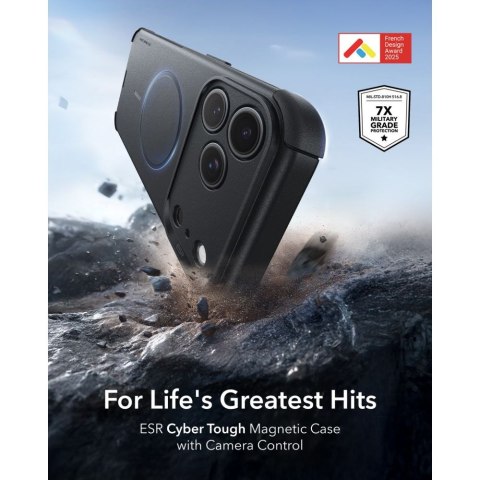 ESR CYBER TOUGH MAGSAFE IPHONE 17 PRO MAX / 18 PRO MAX BLACK