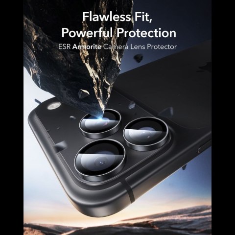 OSŁONA NA APARAT ESR ARMORITE CAMERA PROTECTOR 2-PACK IPHONE 18 PRO / 18 PRO MAX BLACK