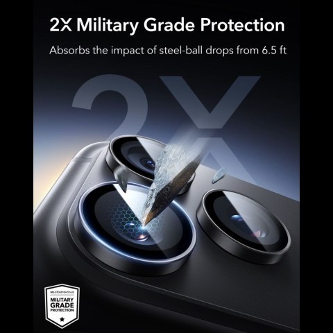 OSŁONA NA APARAT ESR ARMORITE CAMERA PROTECTOR IPHONE 18 PRO / 18 PRO MAX BLACK