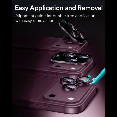 OSŁONA NA APARAT ESR ARMORITE CAMERA PROTECTOR IPHONE 18 PRO / 18 PRO MAX DEEP BURGUNDY