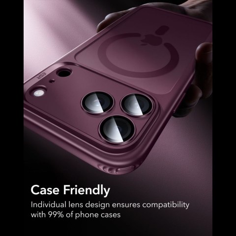 OSŁONA NA APARAT ESR ARMORITE CAMERA PROTECTOR IPHONE 18 PRO / 18 PRO MAX DEEP BURGUNDY