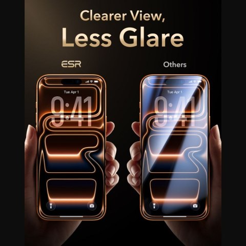 SZKŁO HARTOWANE ESR ULTRAFIT ARMORITE PRO TEMPERED GLASS IPHONE 17 PRO MAX / 18 PRO MAX BLACK