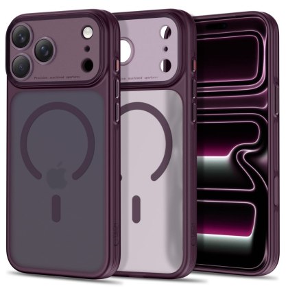 TECH-PROTECT MAGPRIME MAGSAFE CC IPHONE 17 PRO MAX / 18 PRO MAX MATTE DARK CHERRY
